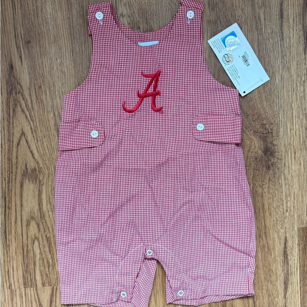 Alabama Crimson Tide Shortall With 'A' Logo Embroidery NWT